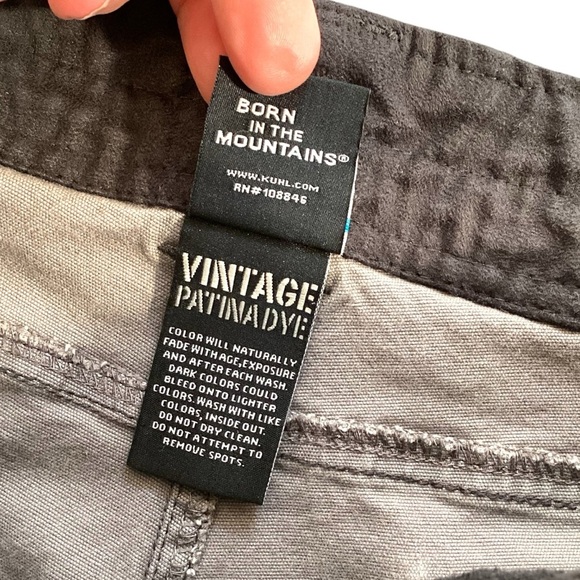 Kuhl Men’s Kanvus Jeans Grey Color Style 5114 36x29 Outdoor Work Patina Dye - Picture 4 of 13